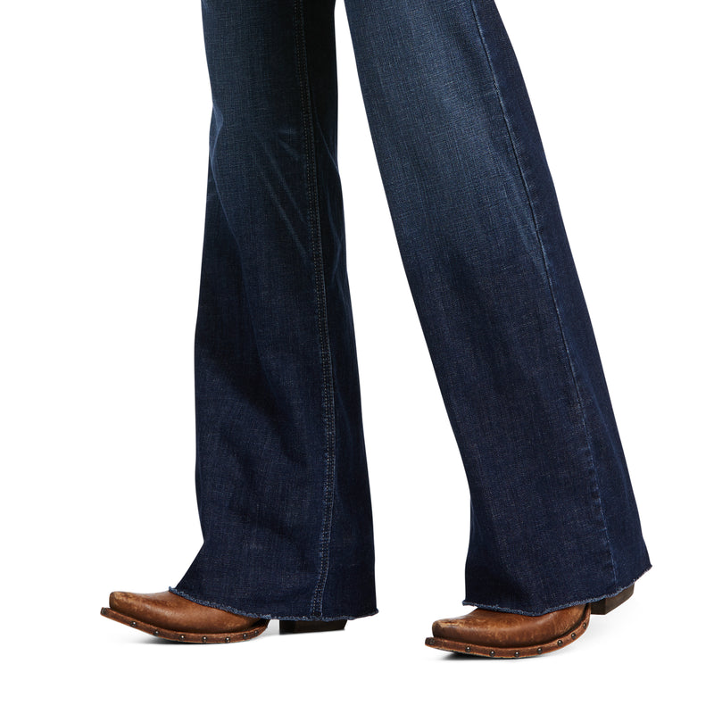 Women's Ariat Trouser Perfect Rise London Long Wide Leg Jean