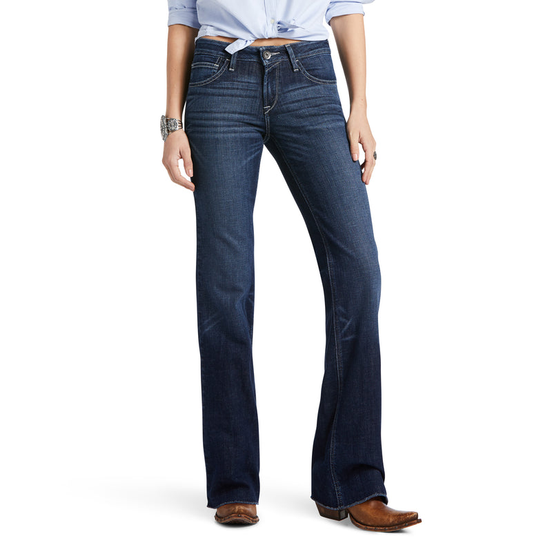 Women's Ariat Trouser Perfect Rise London Long Wide Leg Jean
