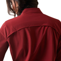 Women's Ariat Ventek Long Sleeve Pomegranate Western Shirt