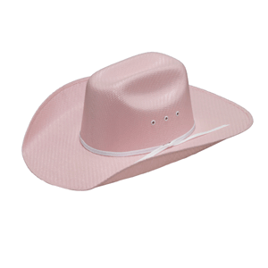 Kid's Pink Straw Hat