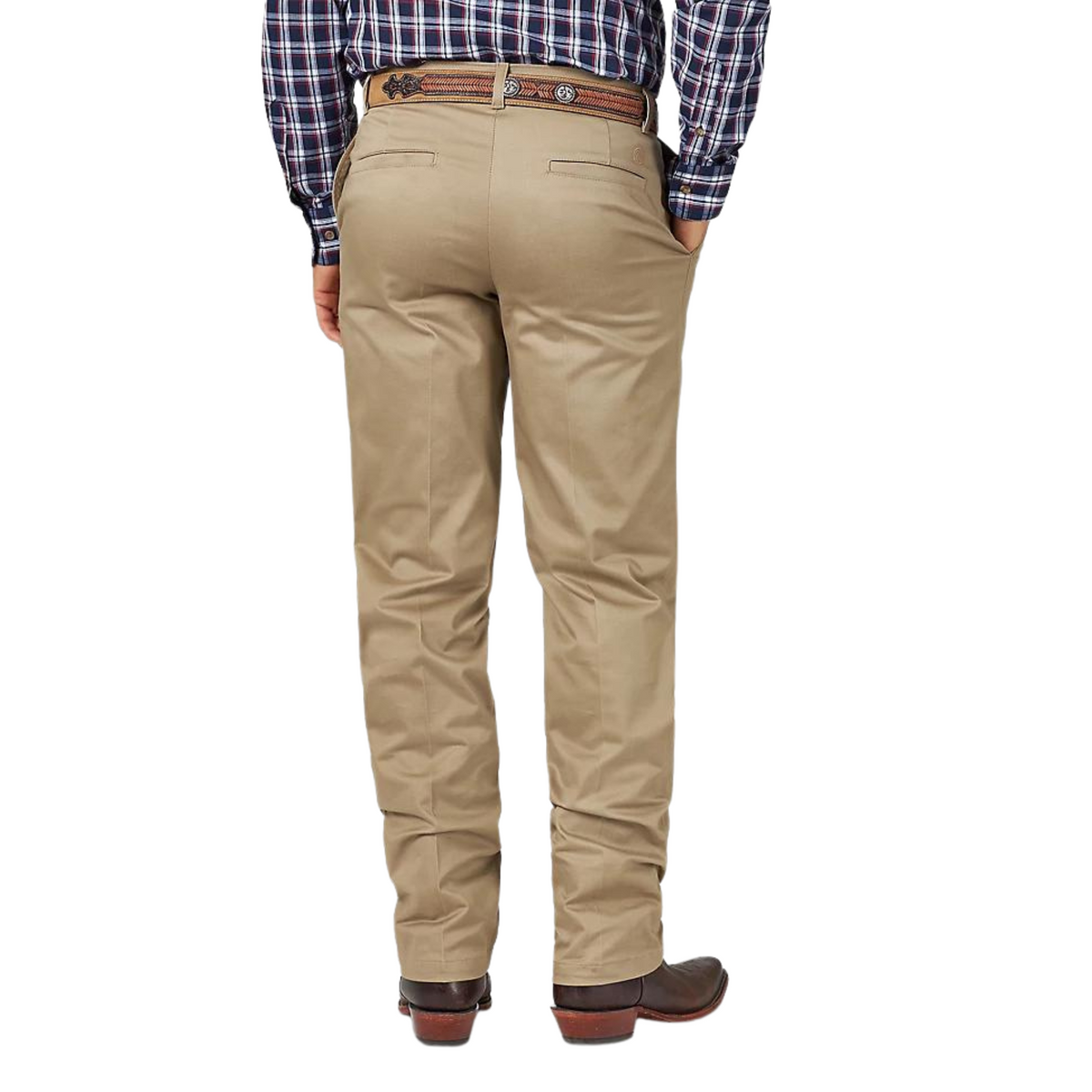Men's Wrangler Riata Flat Front Khaki Pants