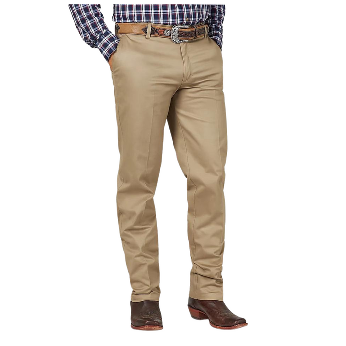 Men's Wrangler Riata Flat Front Khaki Pants