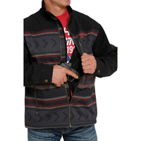 Men's Cinch Concealed Carry Bonded Jacket- Black
