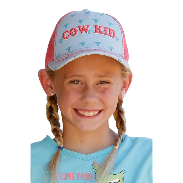 Girl's Cinch Light Blue Trucker Cap