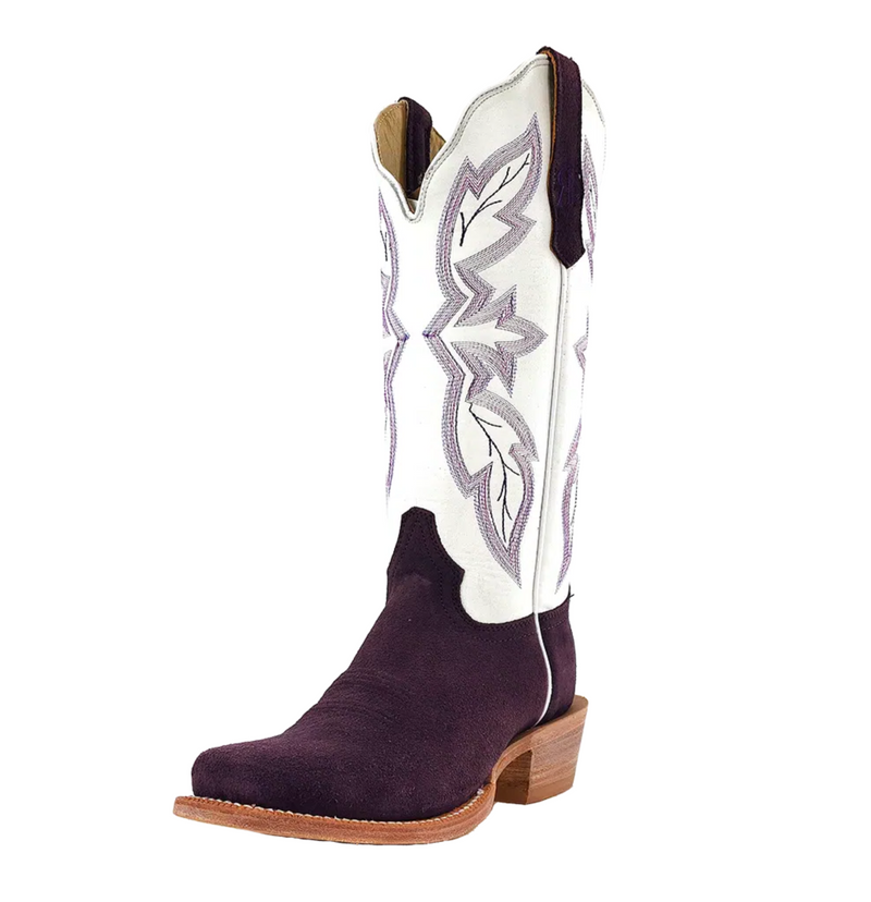 Women's R. Watson Plum Rough Out/Winter White Boot