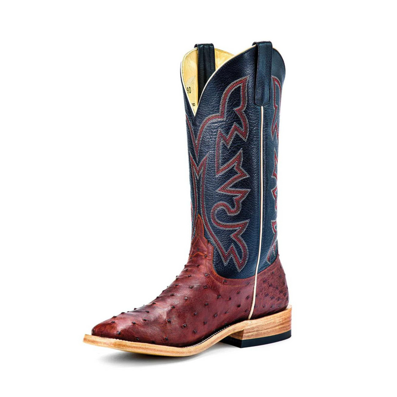 Men's Horse Power by Anderson Bean Brandy Lux Full Quill Ostrich Boot