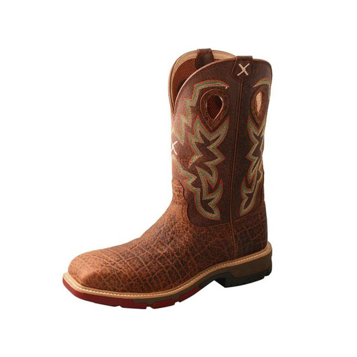 Men's Twisted X 12" Nano Toe Western Work Boot w/ Cell Stretch Boot