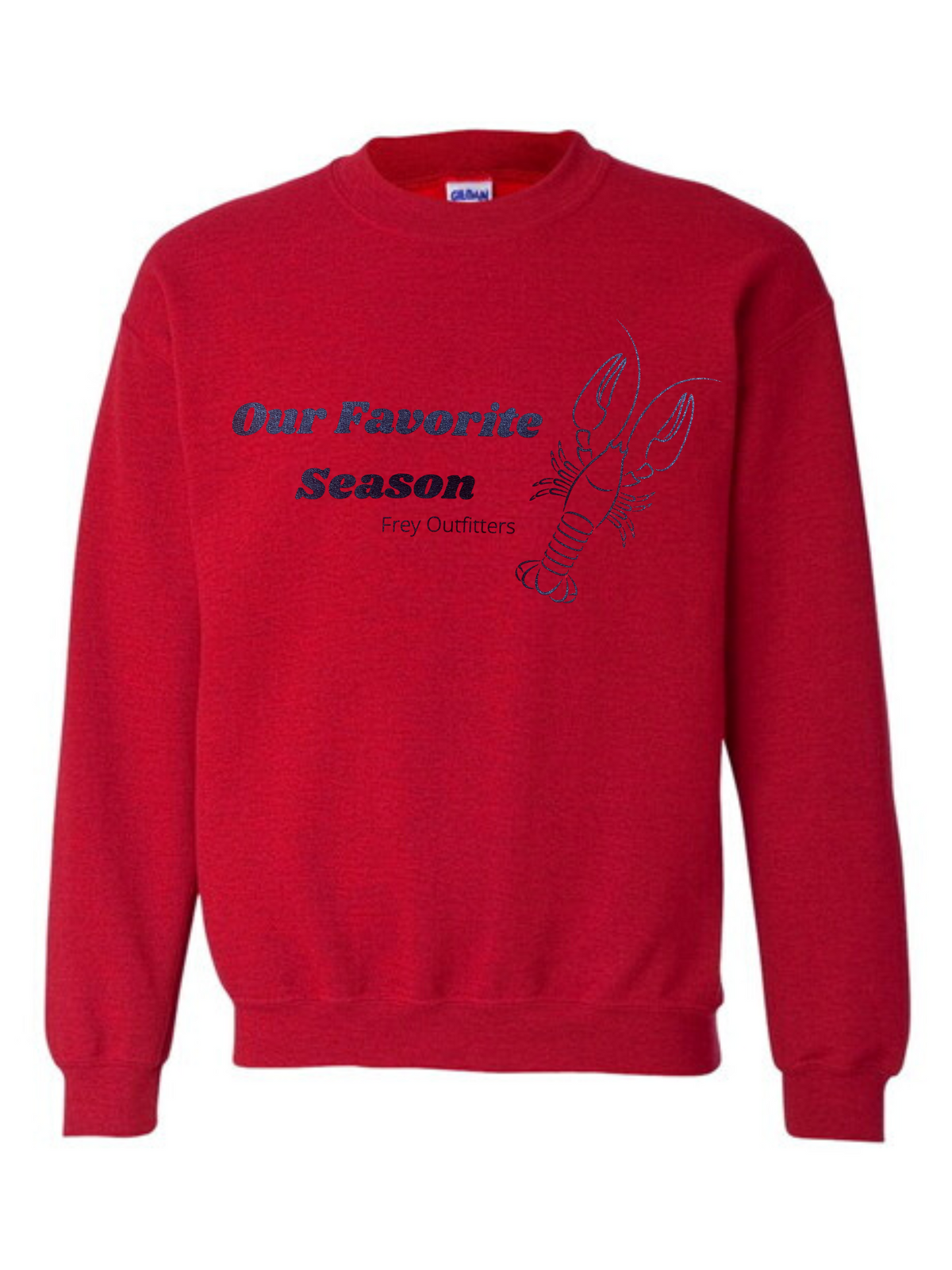 Women's "Our Favorite Season" Red Sweatshirt