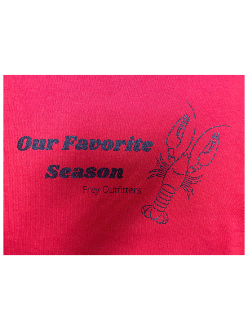 Women's "Our Favorite Season" Red Sweatshirt