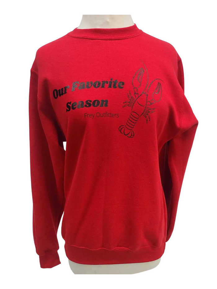 Women's "Our Favorite Season" Red Sweatshirt