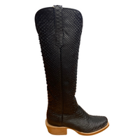 Women's R. Watson Matte Black Python