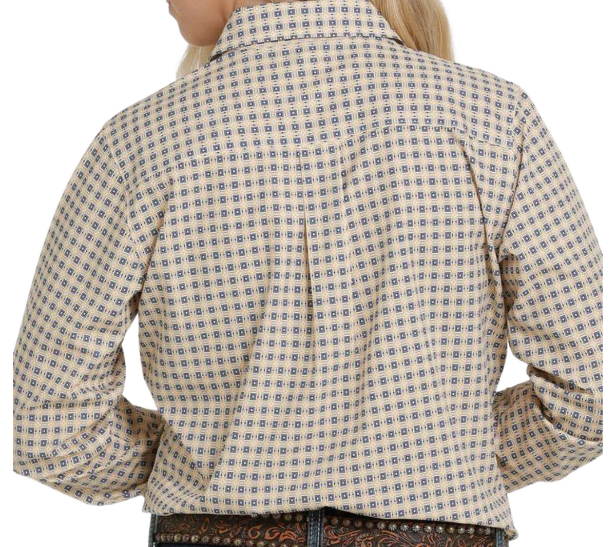 Women's Cinch Arenaflex Button-Down Western Shirt- Yellow
