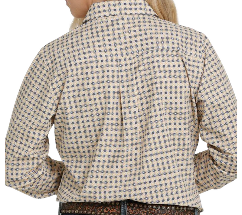 Women's Cinch Arenaflex Button-Down Western Shirt- Yellow