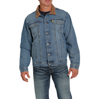 Men's Cinch Denim Trucker Jacket- Indigo