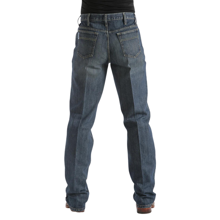 Men's Cinch Relaxed Fit White Label Jeans- Dark Stonewash Jean