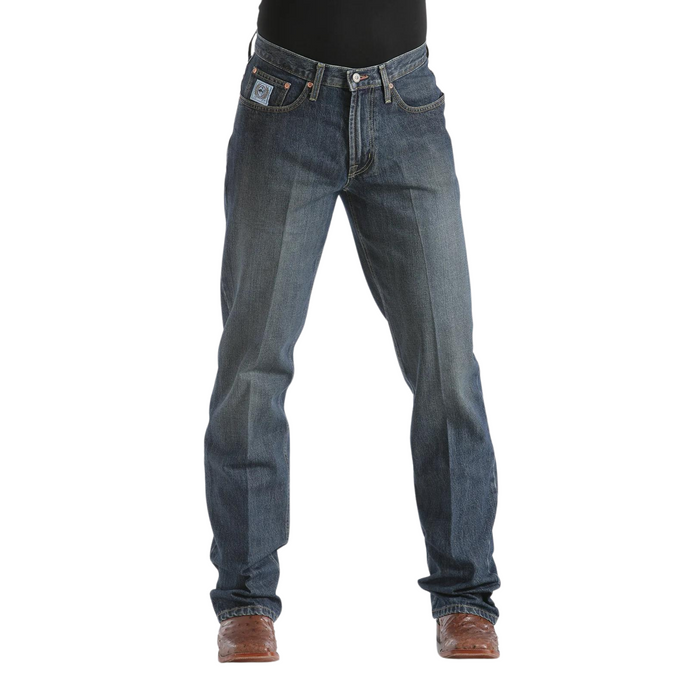 Men's Cinch Relaxed Fit White Label Jeans- Dark Stonewash Jean