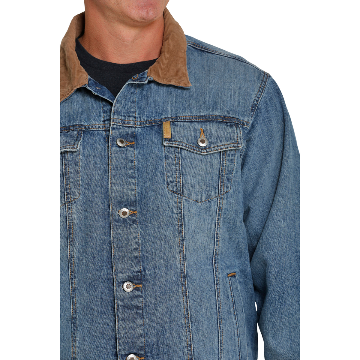 Men's Cinch Denim Trucker Jacket- Indigo