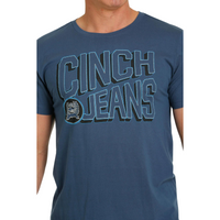 Men's Cinch Short Sleeve Light Blue Tee