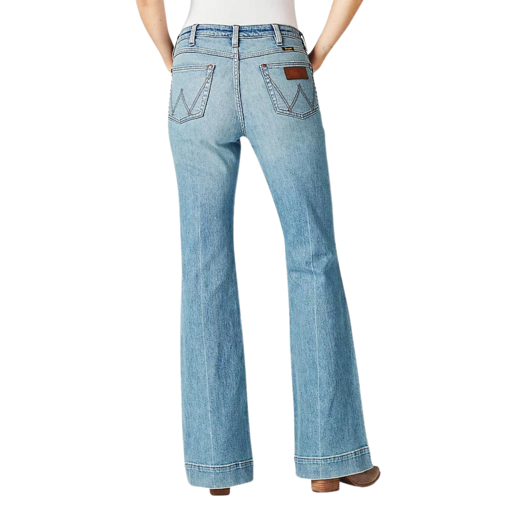 Women's Wrangler Retro® Green Jean: Women's High Rise Trouser Jean