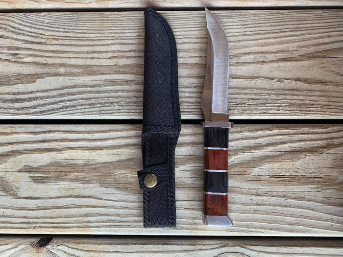 10 1/2" Blade Straight Knife w/ Knife Sheath