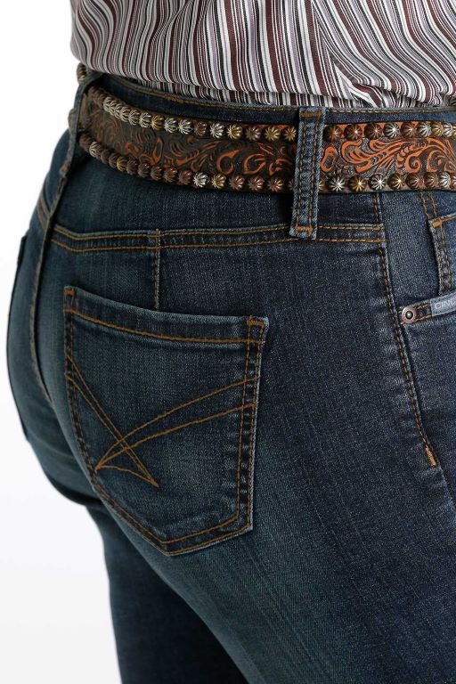Women's Cinch Slim Fit Lynden Jean- Dark Stonewash