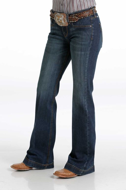 Women's Cinch Slim Fit Lynden Jean- Dark Stonewash